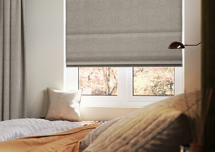 Roslin (Blackout), French Stone - Roman Blind - Image 5